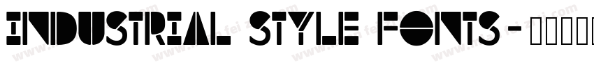 Industrial Style Fonts字体转换